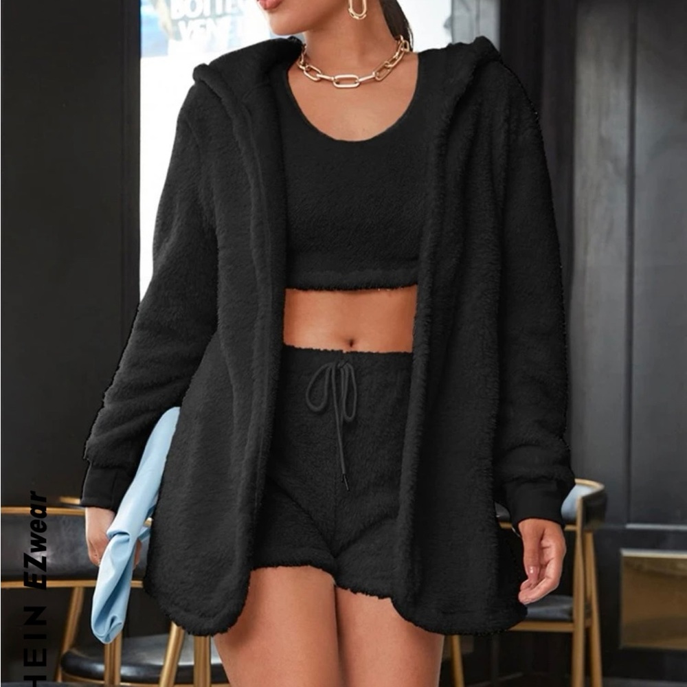 Furry Hooded Coat